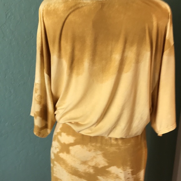 Free people gold yellow dress tie dyed - Picture 5 of 6
